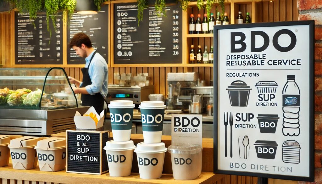 BDO dla gastronomii 1 lipca 2024 – Opakowania z tworzyw sztucznych Rejestracja BDO Kancelaria ds. ochrony środowiska BDO dla Gastronomii 2024 Ewidencja opakowan jednorazowych z tworzywa sztucznego oraz opakowania wielokrotnego uzytku