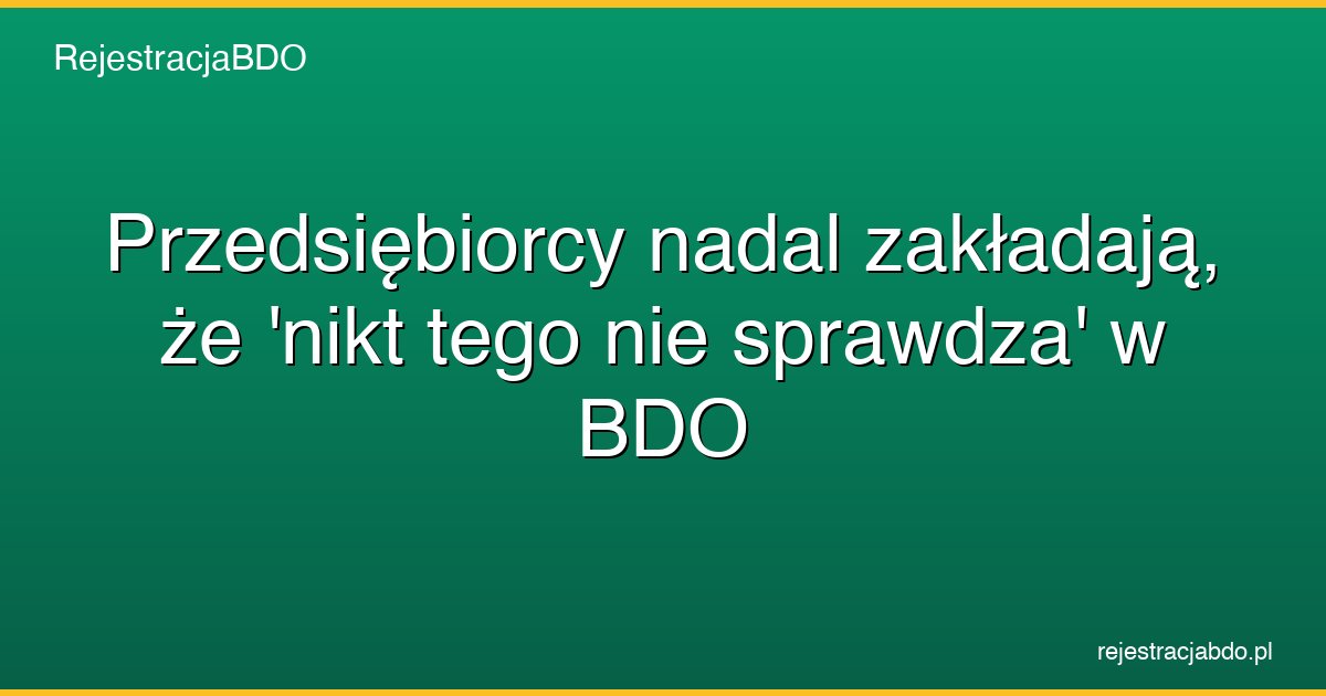 brak kontroli bdo ryzyko przedsiebiorcy featured