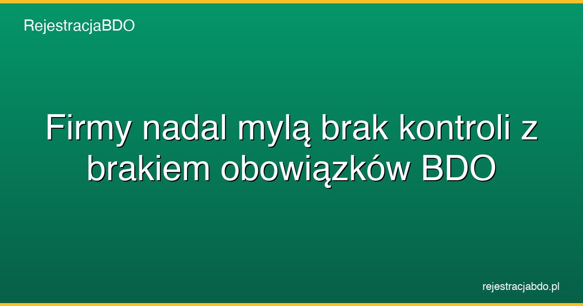 brak kontroli obowiazki bdo featured