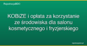 kobize oplata za srodowisko salon kosmetyczny featured