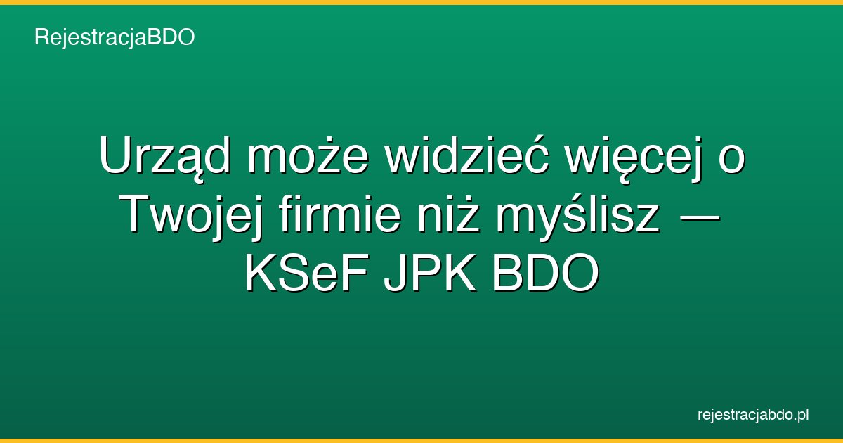 ksef jpk bdo dane firmy featured