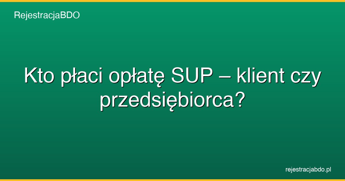 kto placi oplate sup klient czy przedsiebiorca featured