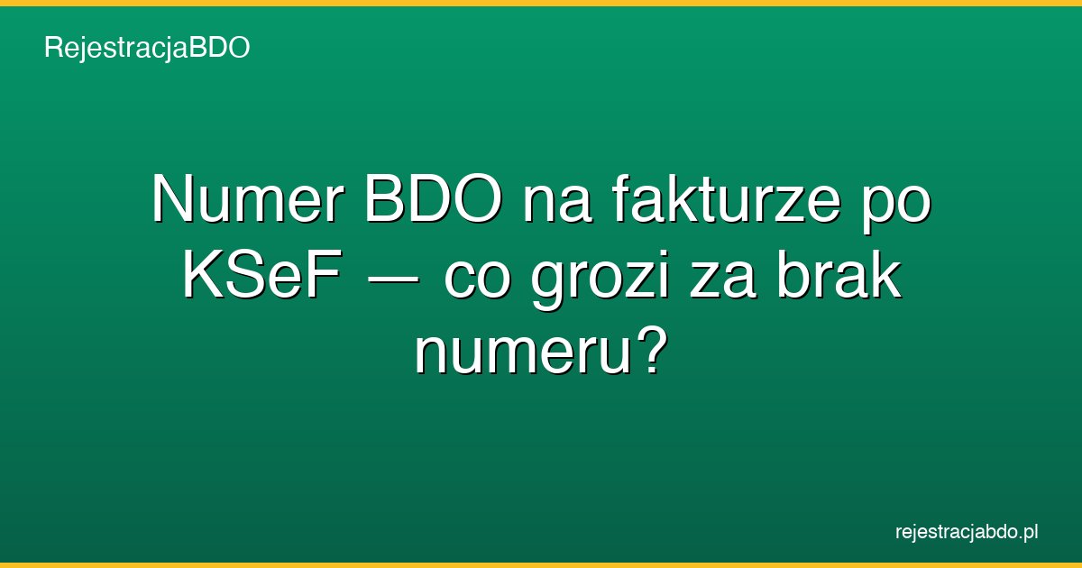 numer bdo faktura ksef kara featured