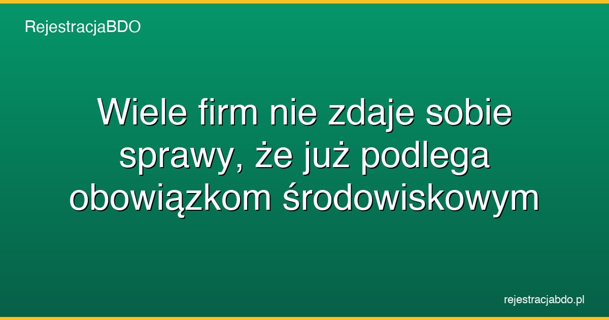 obowiazki srodowiskowe nieswiadomosc firm featured