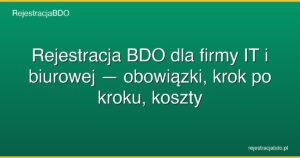 rejestracja bdo firma it featured