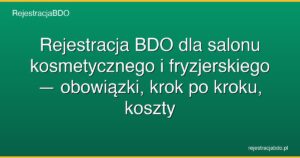 rejestracja bdo salon kosmetyczny featured