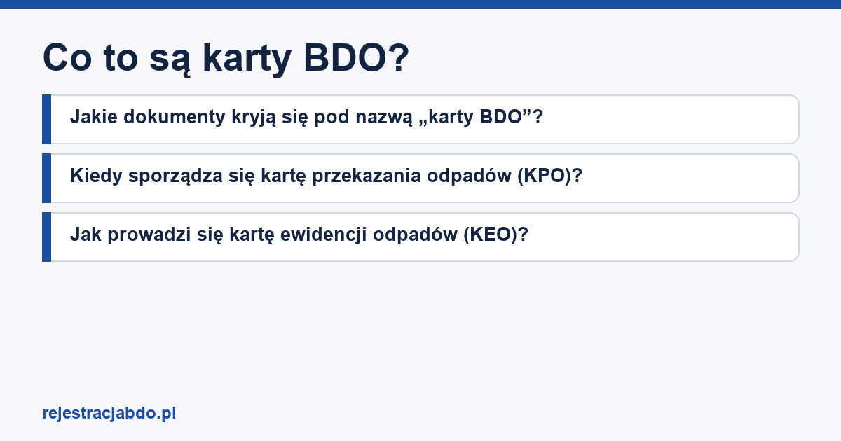 Plansza z tytułem artykułu: Co to są karty BDO?