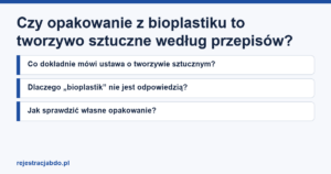 Karta artykułu: Czy opakowanie z bioplastiku to tworzywo sztuczne według przepisów?